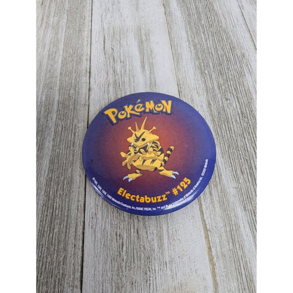 Vintage Pokémon Electabuzz #125 Button Pin Badge